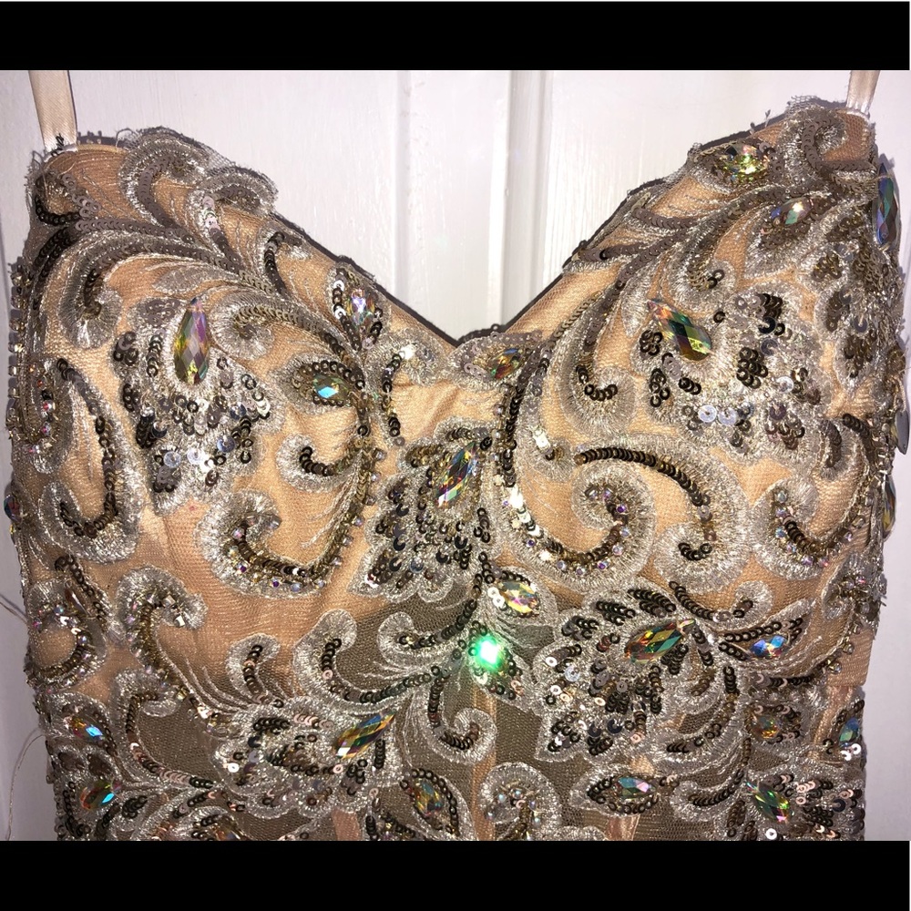 Gold Prom Dress - Picture 3 of 11